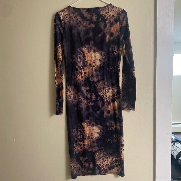 TOPSHOP TIE DYE BURNOUT ACID DRESS - Picture 3 of 3